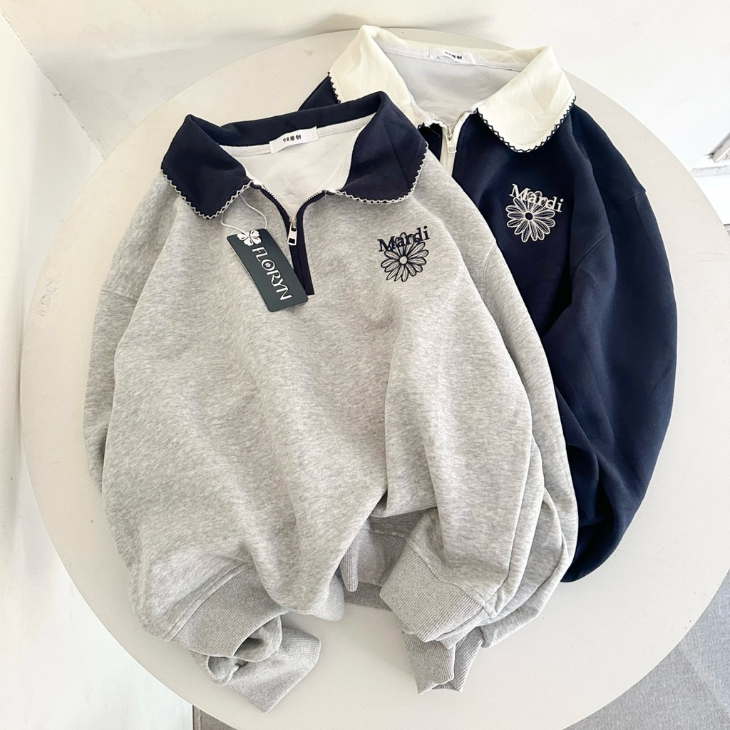 Sweater Knit Half Zipper