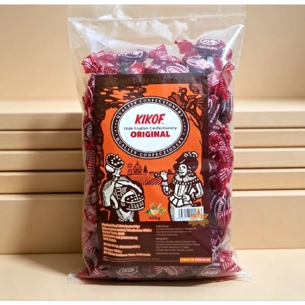 HALAL/KIKOF OLDE ENGLISH 450g/PERMEN KIKOF PEREDA BATUK/COUGH CANDY/KEMBANG GULA/HACK/CANDY/PERMEN H