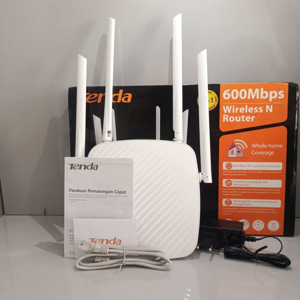 TENDA Wireless N Router 600Mbps F9