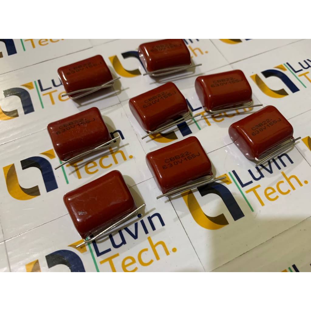 CBB22 630V155J 20mm MILAR 155 630V KAPASITOR 155j 630v mylar 1.5uf milar kapasitor 155j CAPACITOR 1,