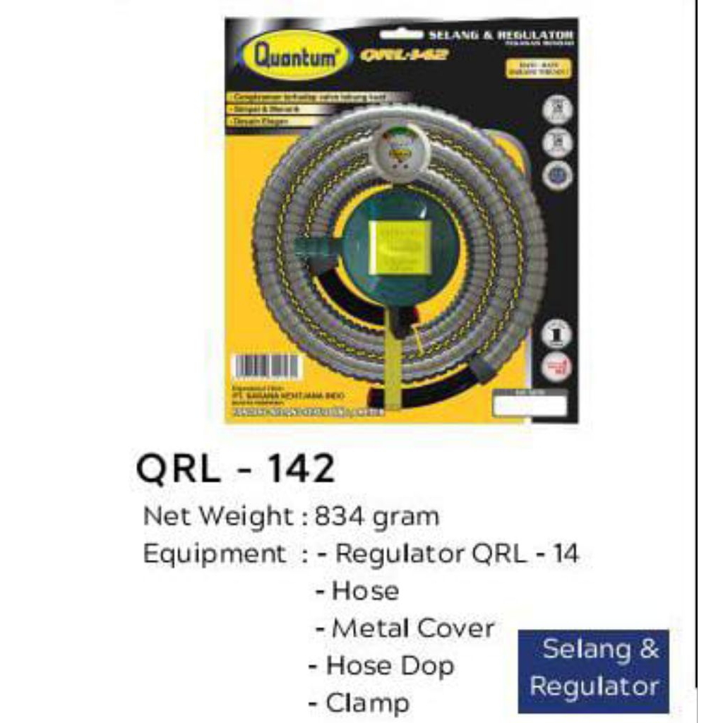 New product  Quantum QRL252 | Regulator Double Lock Meter  | Paket regulator  | Regulator gas | Sela