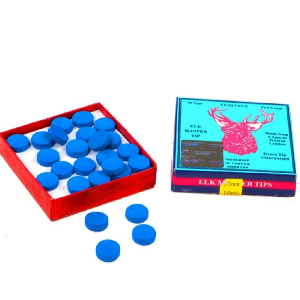 Elk Master Tip/Master Tip Billiard Ukuran 12 mm/13 mm Isi 10 buah dan 50 buah