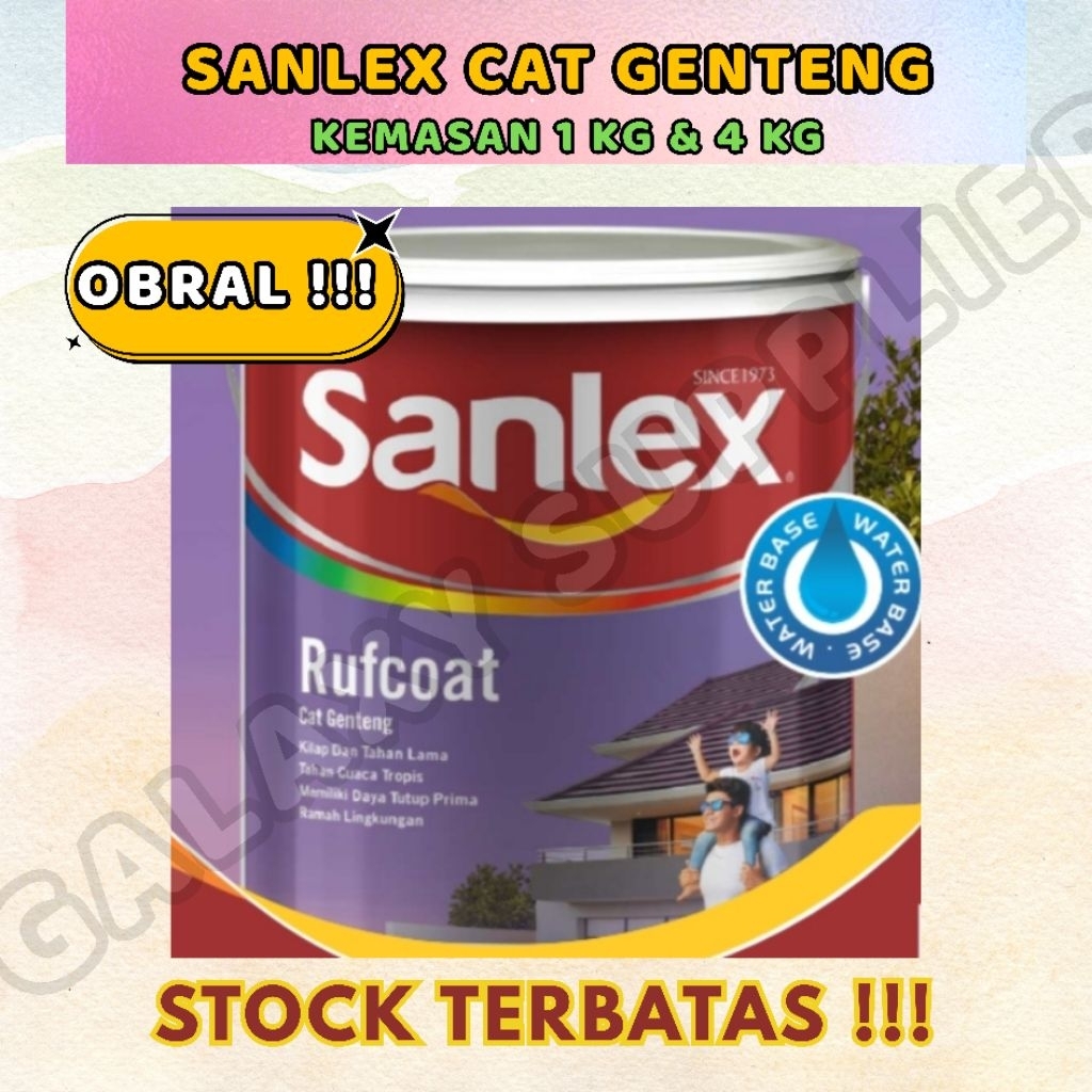 SANLEX CAT GENTENG 4 KG DAN 1 KG PROMO PENGHABISAN STOCK