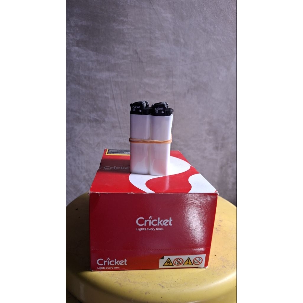 korek cricket putih roda polos