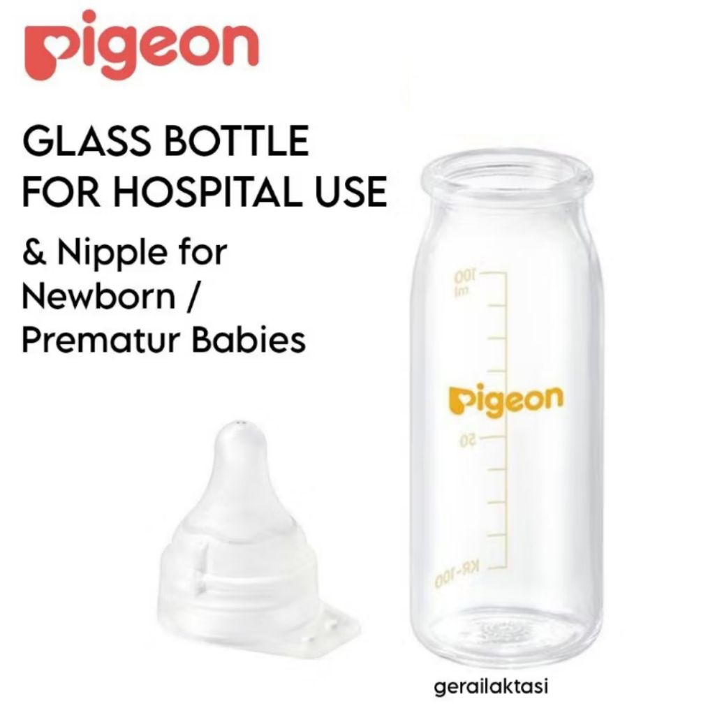 Pigeon Botol Susu Bayi Prematur - Botol Kaca dan Dot Khusus Bayi Prematur