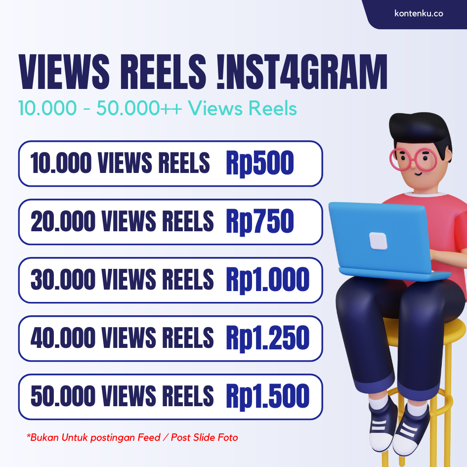 Instagram Reels Viewers Berkualitas Pengiriman Instant - Kontenku.co