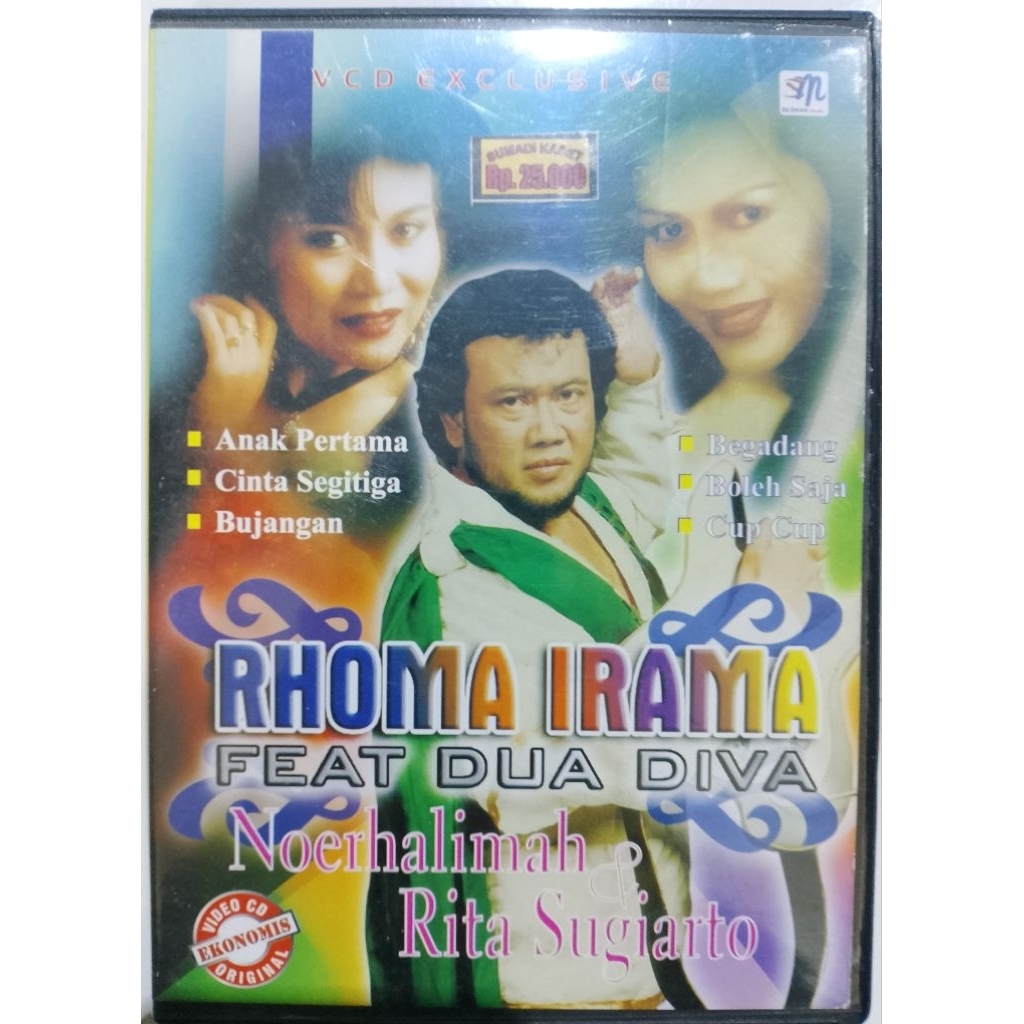 vcd dangdut Rhoma irama vs Rita vs Noer Halimah silogan musik