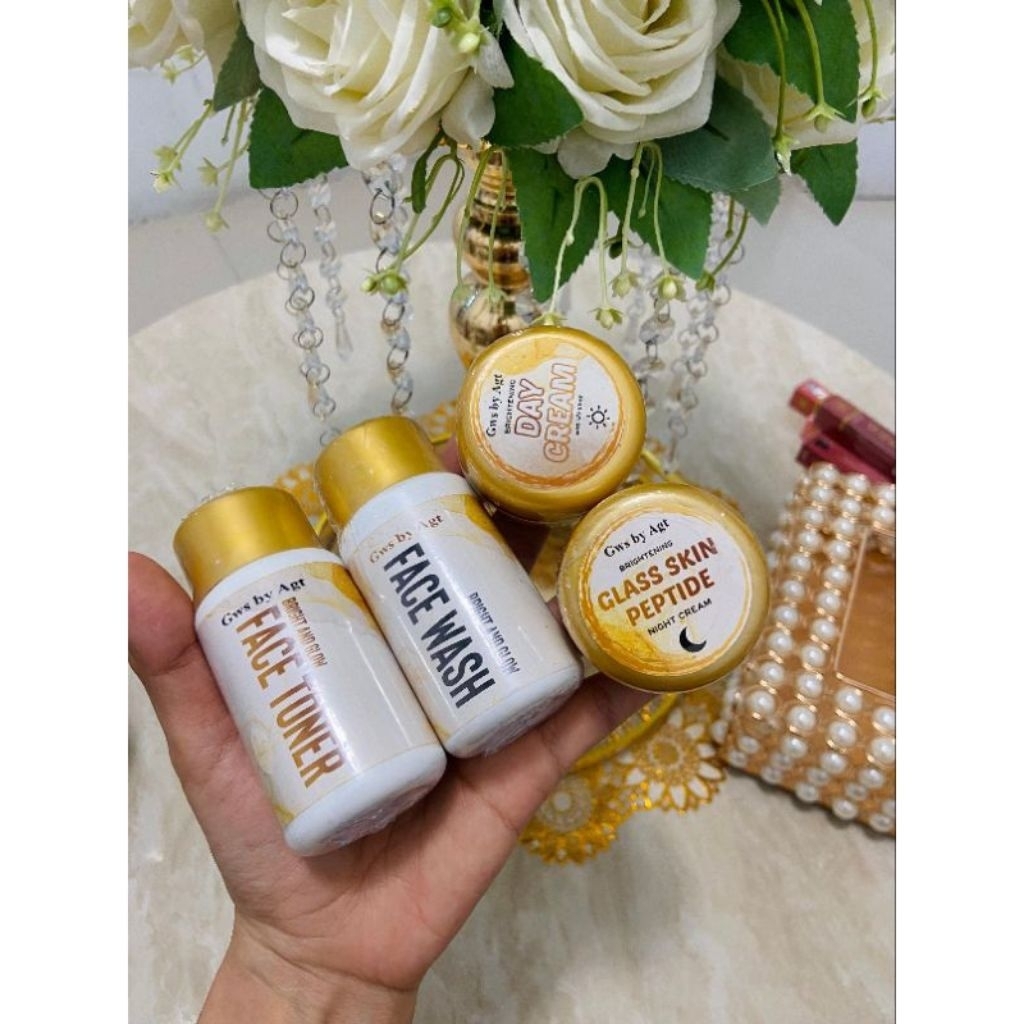 paket gws gold glowing whitening skincare original by agt
