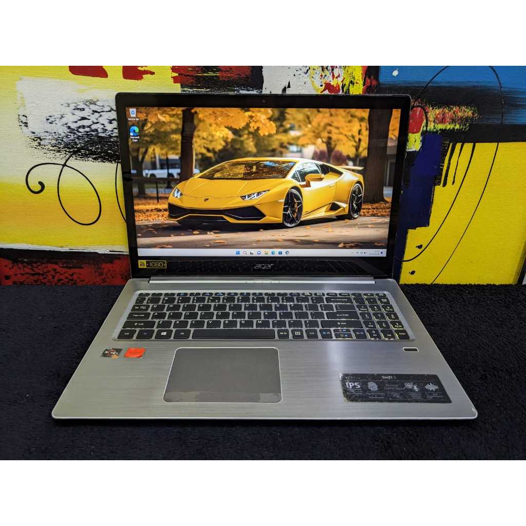 Laptop Acer Swift SF315 Ryzen 5 2500U 8/256 Backlit Siap Pakai
