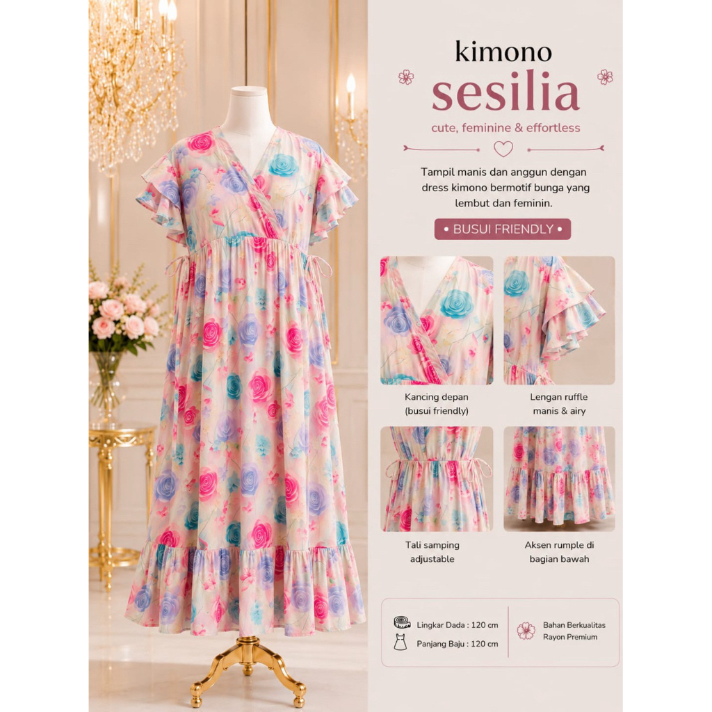 Daster Kimono Sesilia