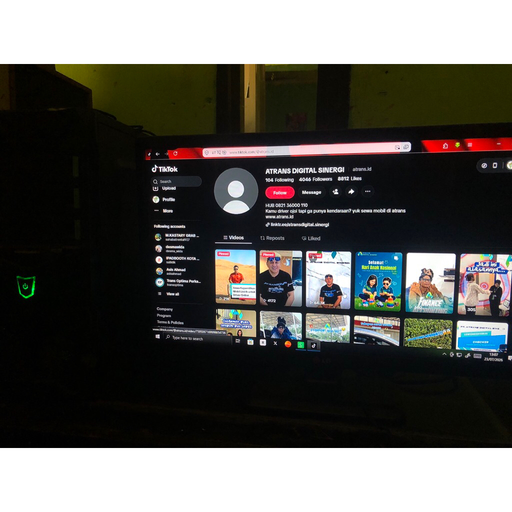 FULL SET PC RAKITAN intel i7 2600 + Monitor Philip