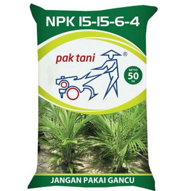 50Kg Pupuk NPK 15-15-6-4 Pak Tani Kemasan Original