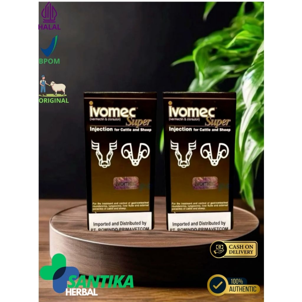 Ivomec Super obat antiparasit spektrum luas untuk hewan (ternak dan peliharaan) yang mengandung Iver