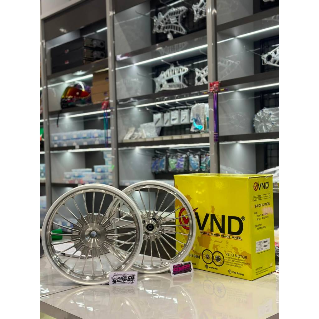 Velg VND RACELINE (RCL) Ring 14 (WARNA SILVER) BEAT/SCOOPY/VARIO 110