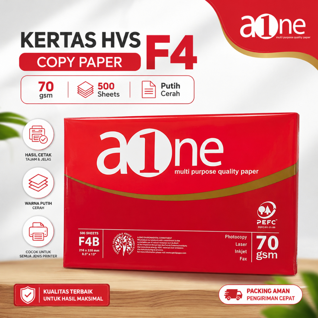 KERTAS HVS F4 70gr COPY PAPER AONE