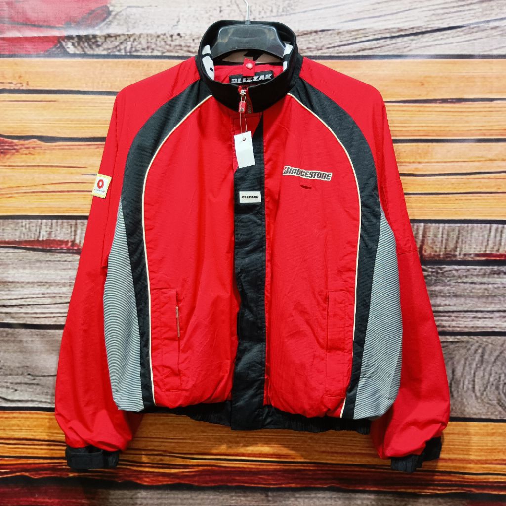 jaket boxy BLIZZAK x BRIDGESTONE tebal size XL motoran bagus murah