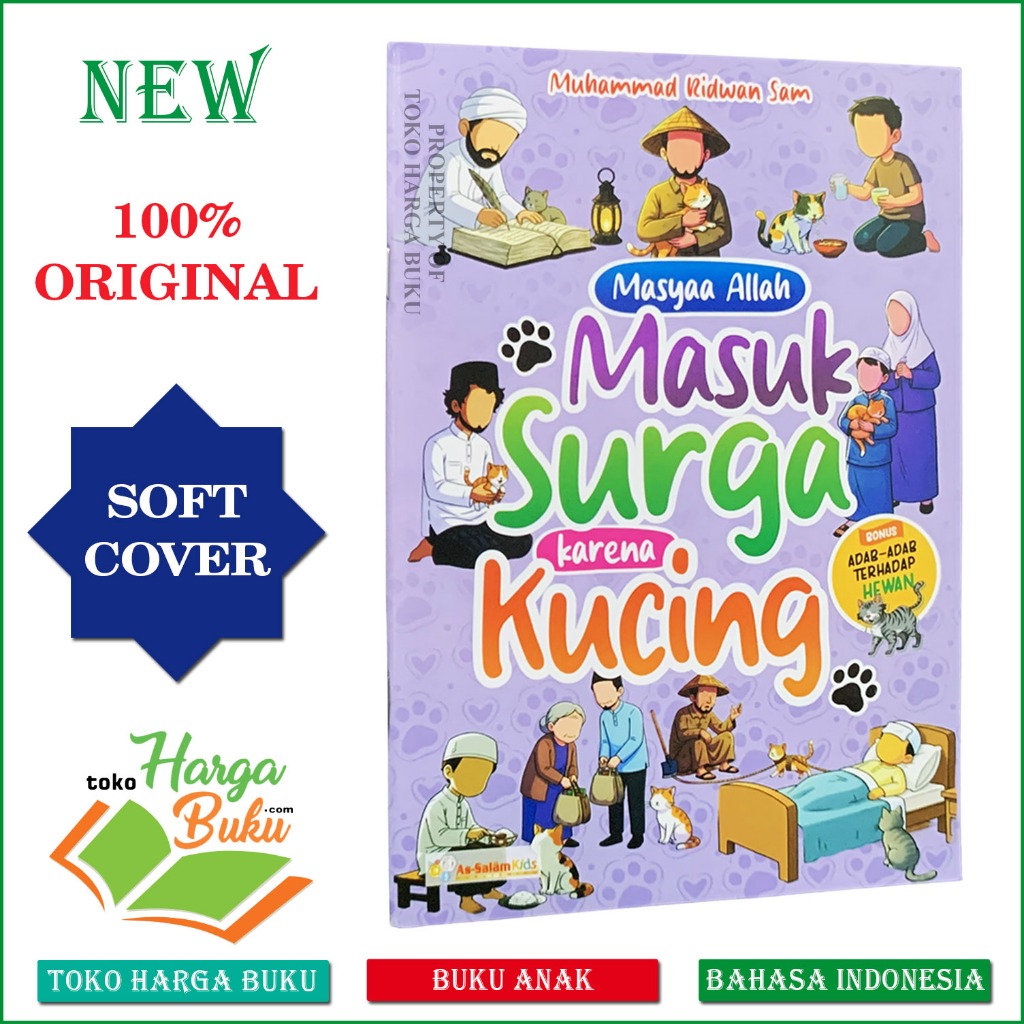 Foto Buku Masyaa Allah Masuk Surga Karena Kucing Bonus Adab Terhadap Hewan Makhluk Hidup - As-Salam Kids