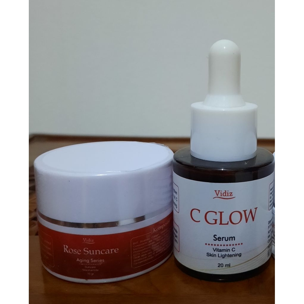 Produk Vidiz | Suncare Rose cream | Serum C Glow |