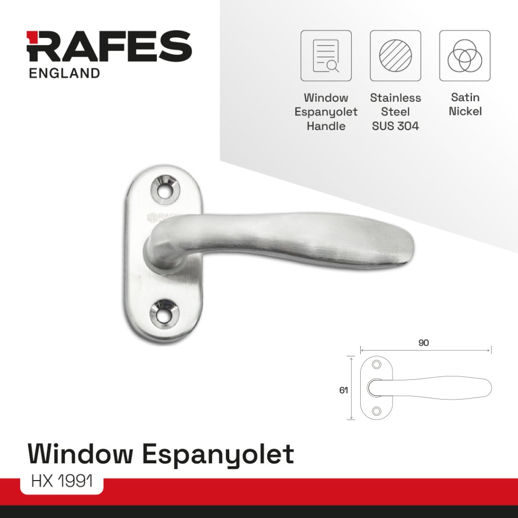 Handle Kunci Pintu / Jendela Espanyolet RAFES ENGLAND (HX 1991)