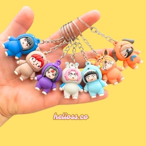 GANTUNGAN KUNCI NARUTO COSTUM BEAST MURAH GROSIR GANCI KARET KEYCHAIN NARUTO BEAST COSTUM IMUT GANTU
