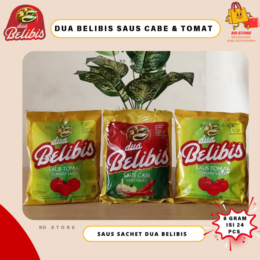 SAOS SACHET DUA BELIBIS ISI 24 PCS SAOS CABE DUA BELIBIS SAOS TOMAT DUA BELIBIS SAUS SAMBAL
