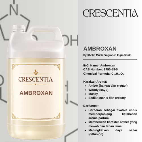 Crescentia - Ambroxan 10% Natural Isolate / Raw Material Pembuatan Parfum / Perfumery Ingredients
