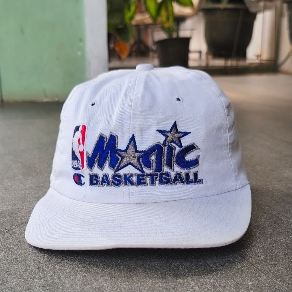 topi vintage 90s champion NBA orlando magic basketball snapback hats used good condition
