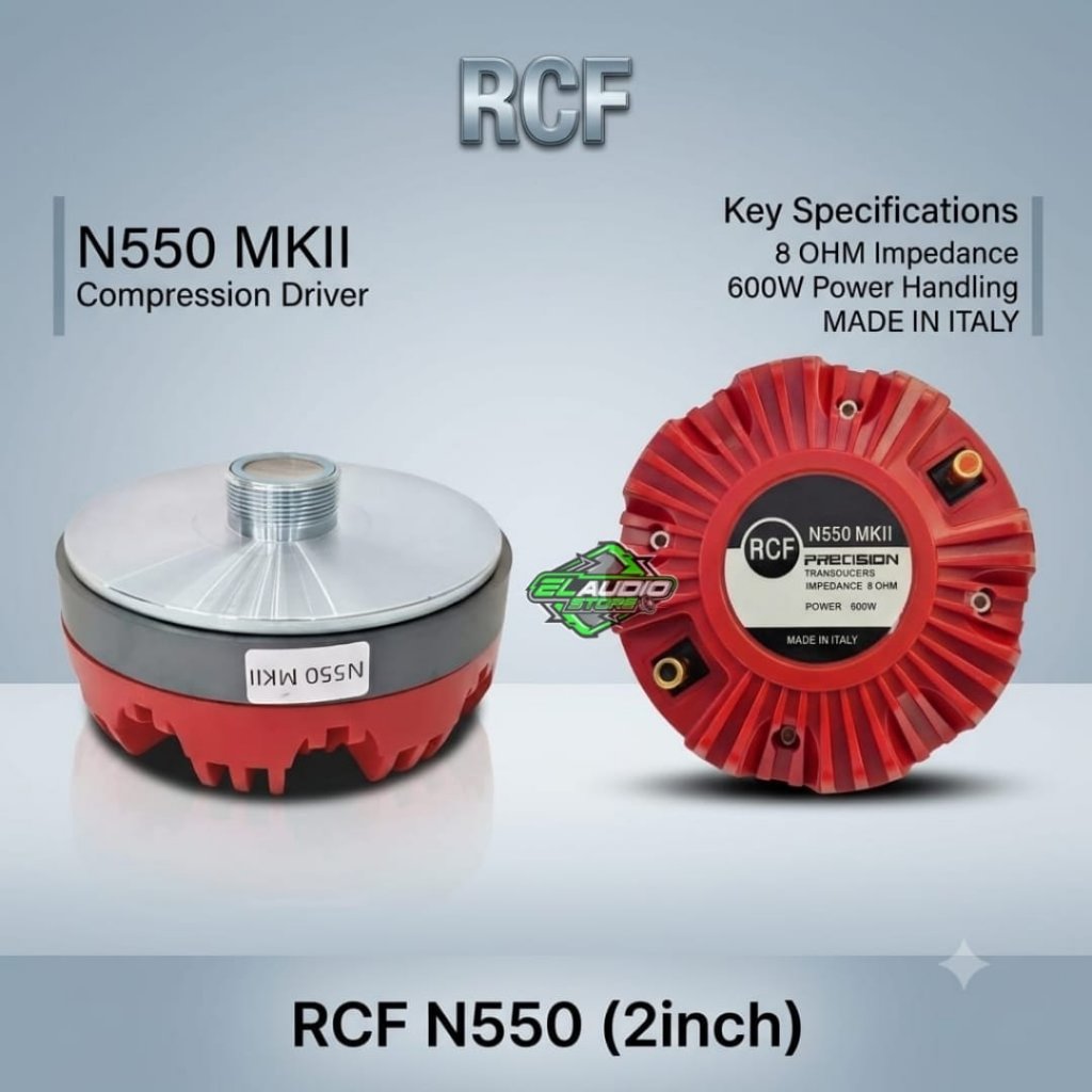 Driver Tweeter RCF N550 PRECISION 2inch Exit Drat / Tweter RCF N550 2'' / Tweeter N 550 2in MKII Red