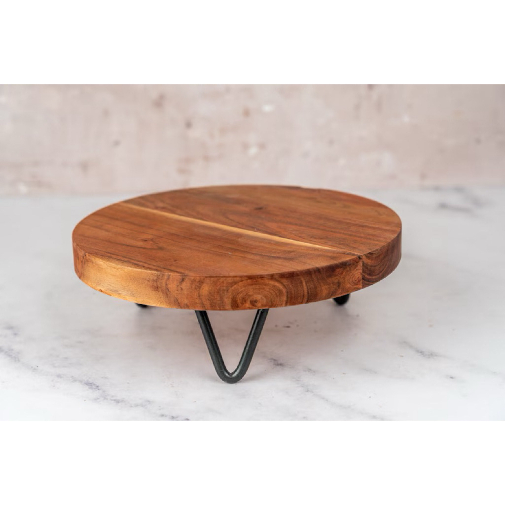 Standing cake kayu, rak kayu mini, Standing pot, dekorasi