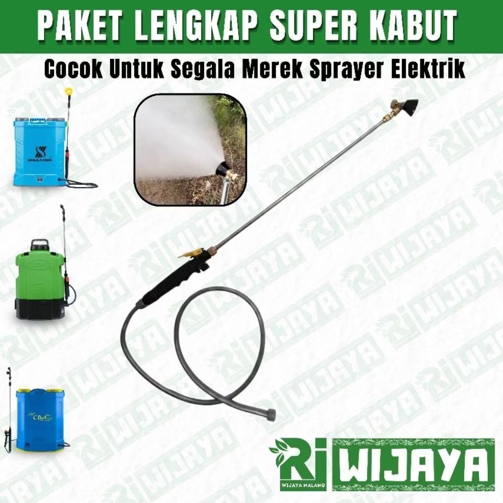 PAKET LENGKAP STIK SPRAYER PREMIUM / STIK TANGKI CAS / STOP KRAN SPRAYER ELEKTRIK / SELANG SPRAYER E