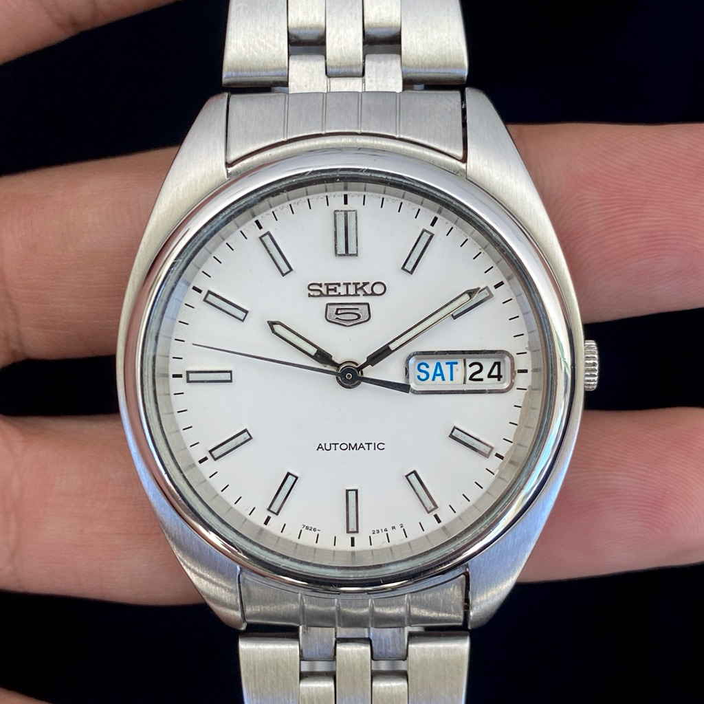 Seiko 5 Automatic SNXA09K1 Pure White Dial 7S26-0430