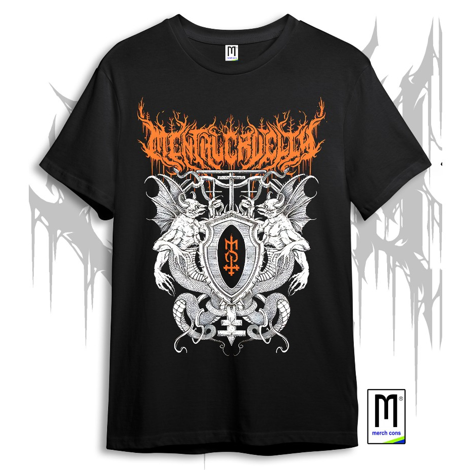 KAOS T-SHIRT MENTAL CRUELTY NECROMANTEUM  | TAG MERCHCONS | BOOTLEG | KAOS BAND | KAOS METAL | KAOS 