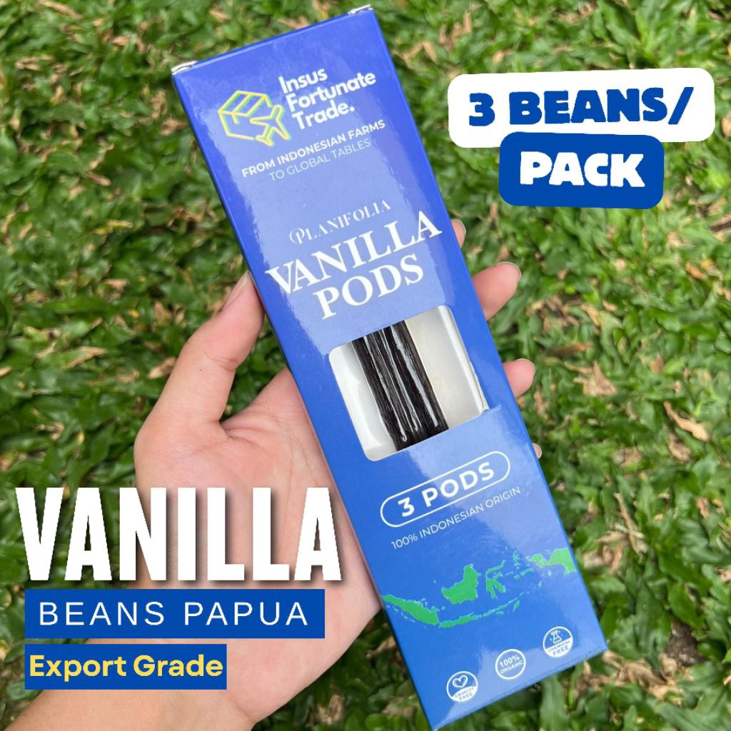 Planifolia Vanilla Beans (3 beans) 16-18cm