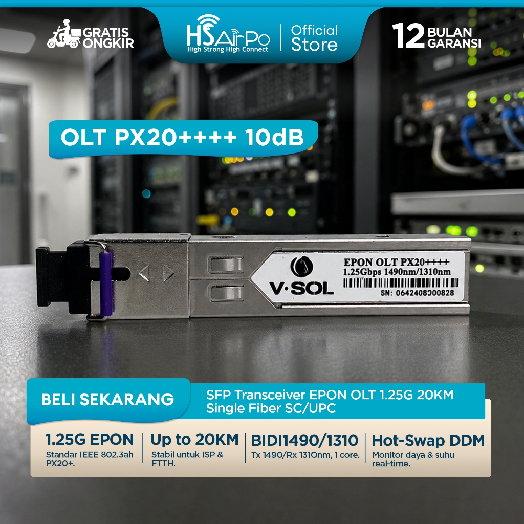 HSAirPo VSOL SFP EPON OLT  PX20++++ Optical Module