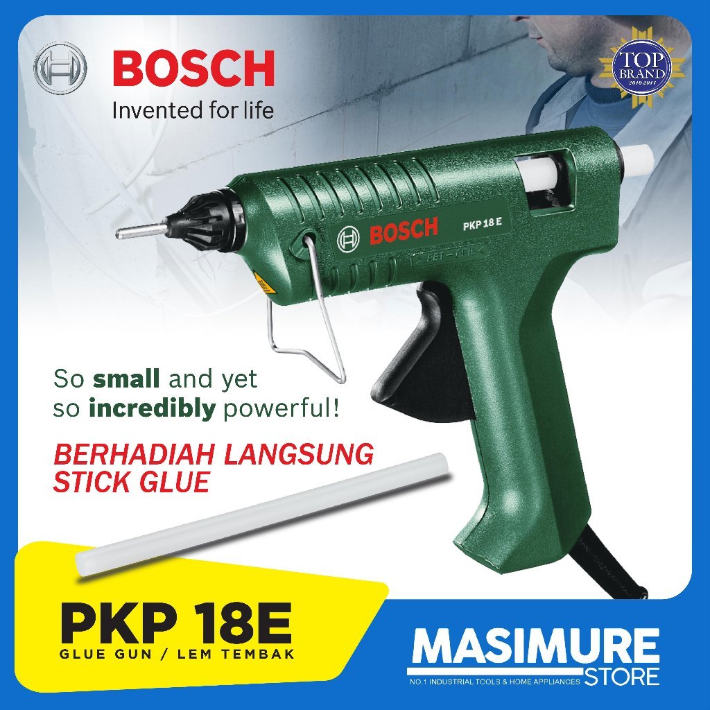 BOSCH PKP 18 E Pistol Lem Tembak Panas 11mm Glue Gun Electric Hot Glue Gun 20g/min