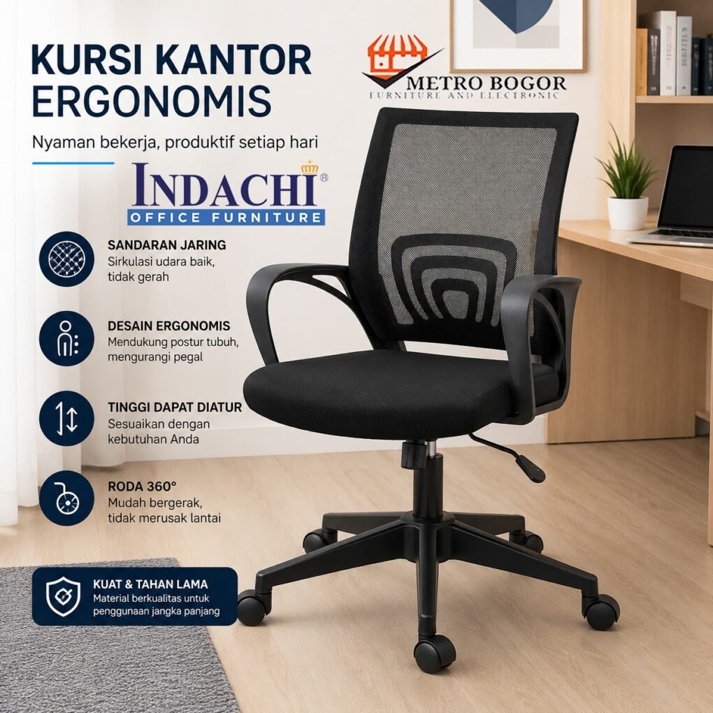 Indachi Inco Kursi INDACHI Kursi Kantor CASOVA I Murah