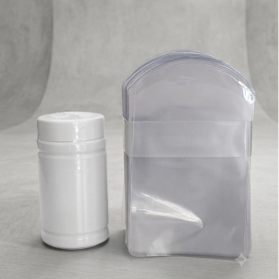 Plastik Segel Shrink PVC Botol Proround Kapsul Obat 100ml