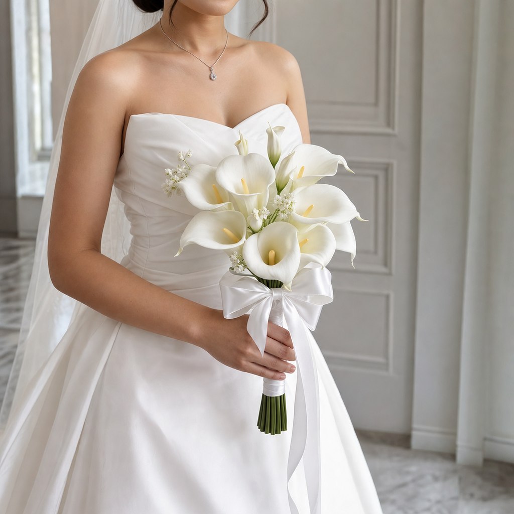 [Hello.Missflorist] Bouquet Bunga Tulip Lily Artificial wedding