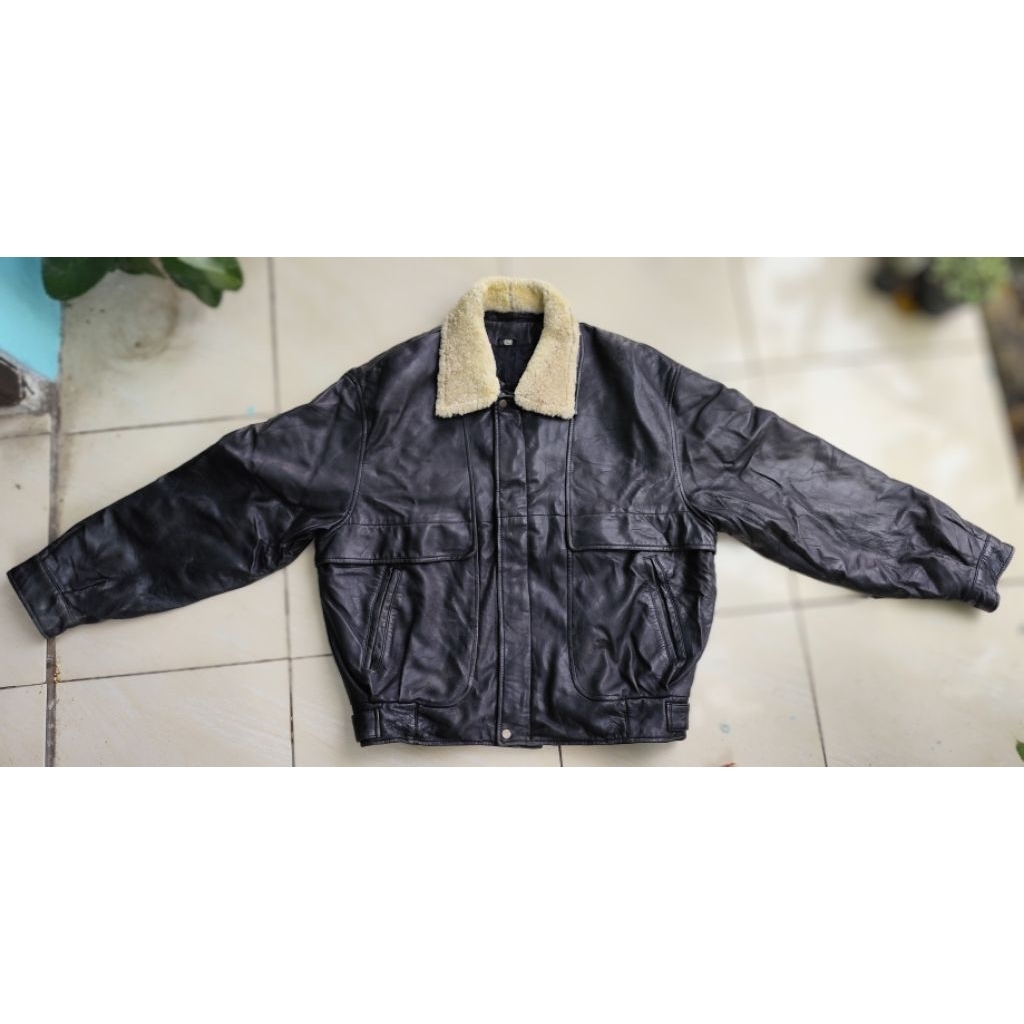 Bomber Type G-1 Leather Jacket Lambskin Ld 120 XL