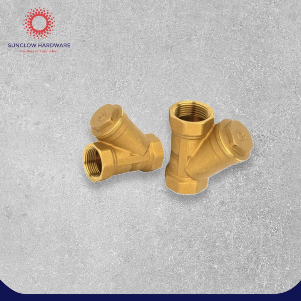 Y strainer 3/4 inch kuningan