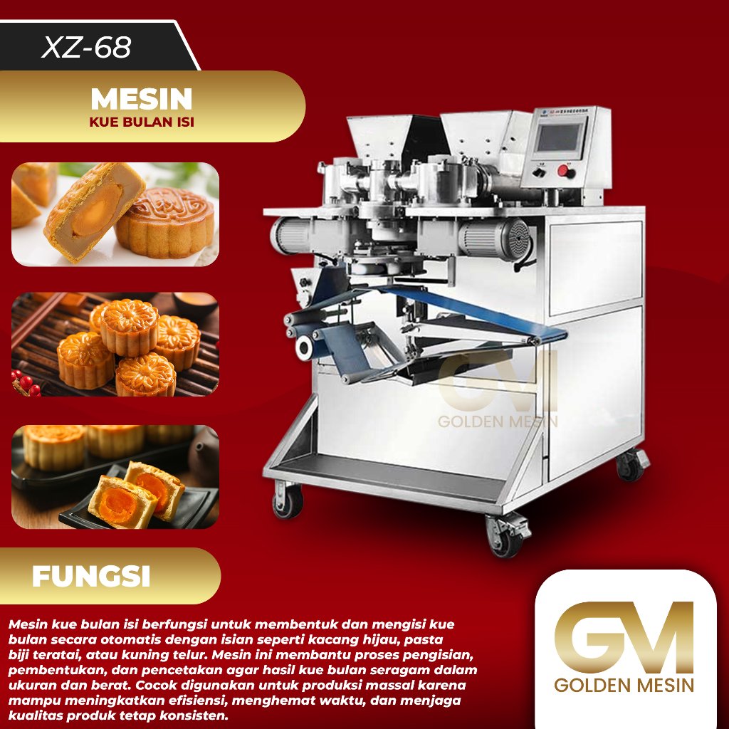 Mesin Kue Bulan / Mesin Filing Kue Bulan (belum sama stamping/cetak) / (XZ-68)