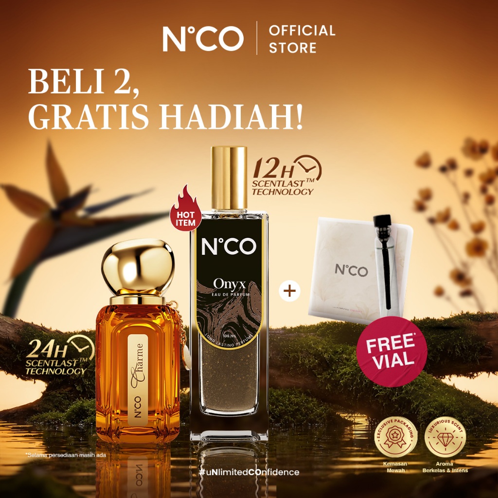 [NCO BEST SELLER] BELI 2 LEBIH HEMAT Parfum Terlaris Eau de Parfum 100Ml - Charme Extrait De Parfum Wangi Tahan Lama 40ml Wangi Mewah Parfum Tahan Lama 24 Jam Unisex