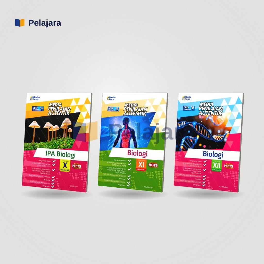 Buku Media Penilaian Autentik Biologi SMA/MA Kelas 10-12 Deep Learning Tiga Serangkai
