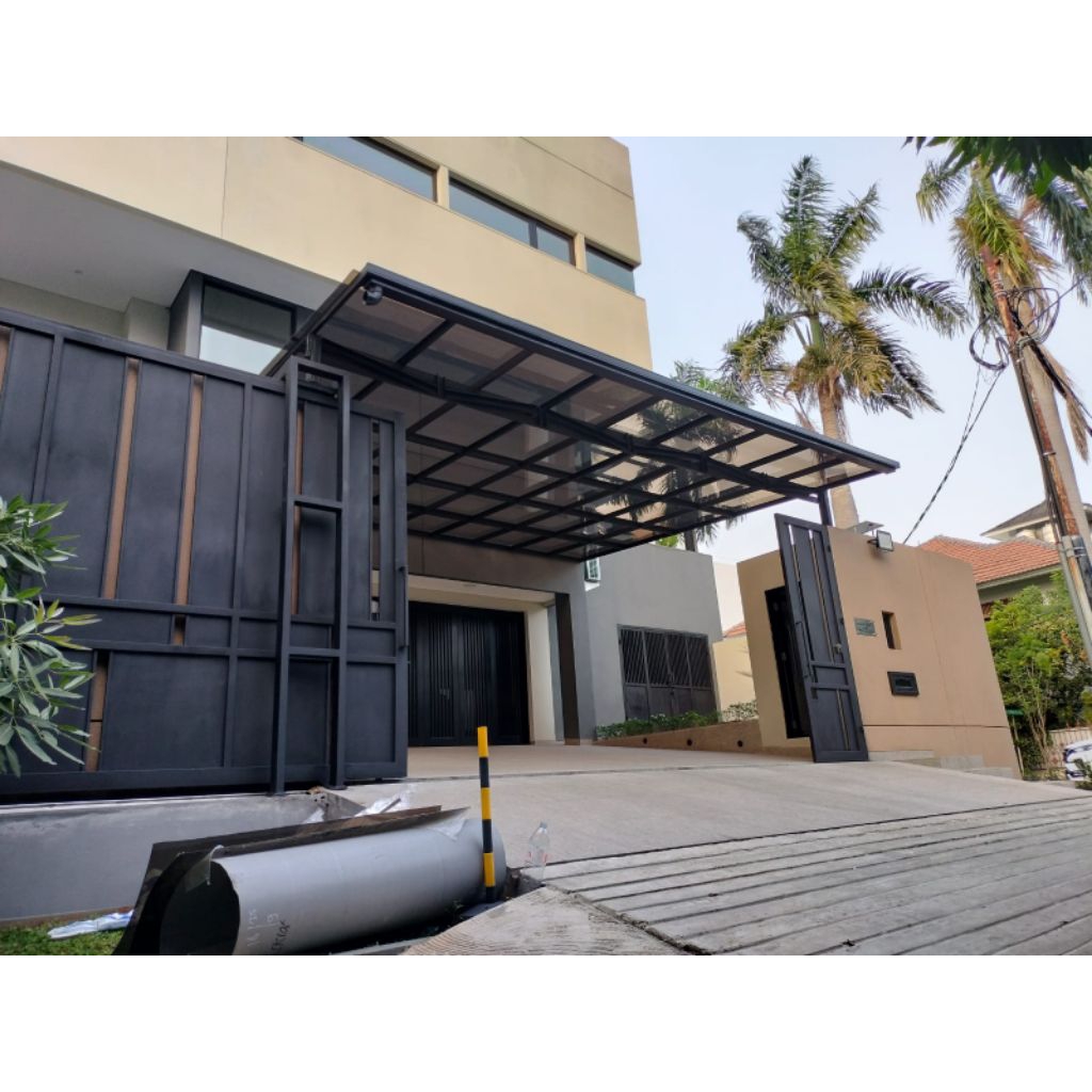 kanopi hollow galvanis atap solarflat