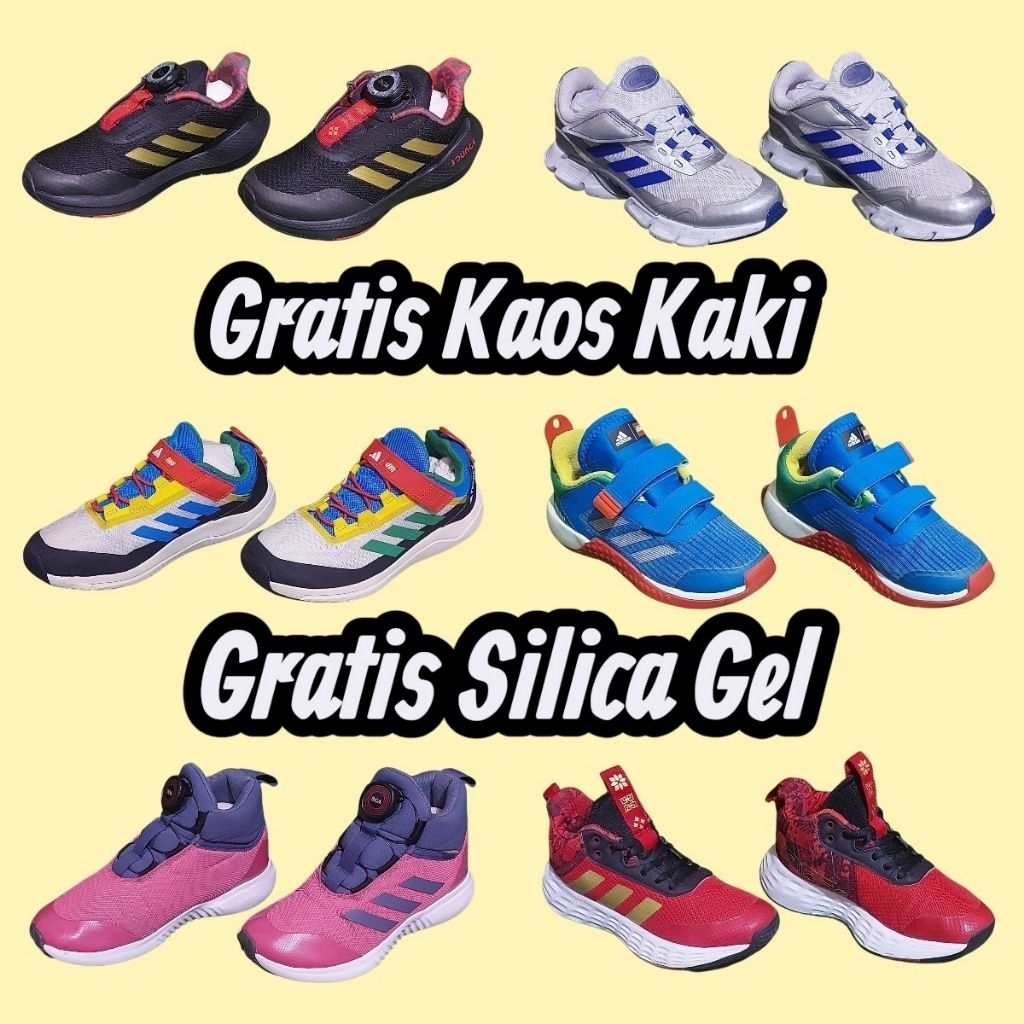 Sepatu Sneakers Adidas 0riginal Anak Casual Running Basket Push Bike Winter Boots Preloved/Second