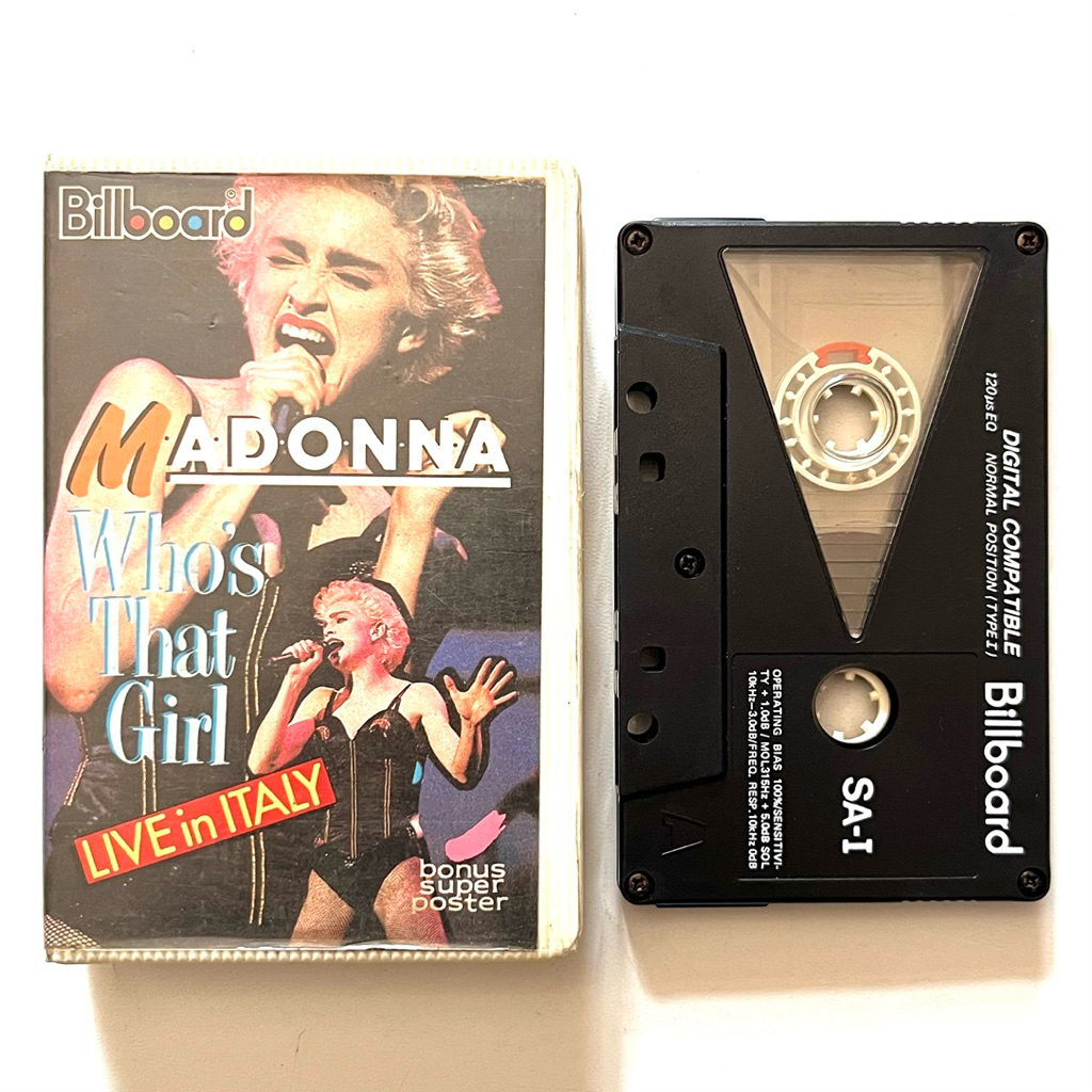 Kaset Pita Madonna - Who’s That Girl Live In Italy (BILLBOARD)