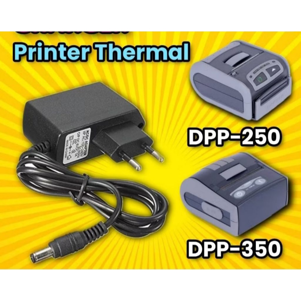 Adaptor charger printer thermal Bluetooth DATECS DPP-250, DPP-350