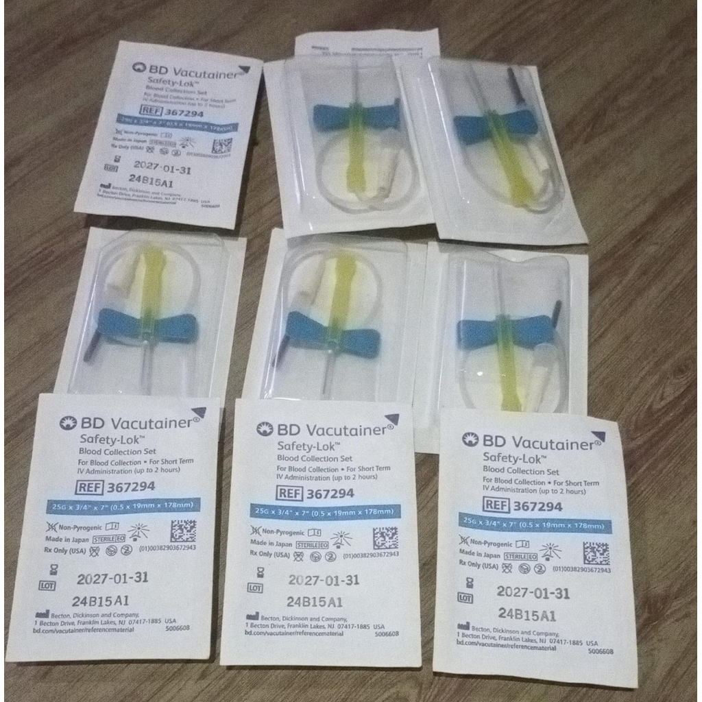 BD vacutainer wingset wing needle 23G