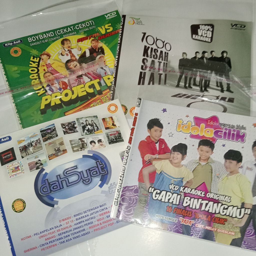 [OBRAL VCD KARAOKE MURAH] SEPAKET 4 VCD KARAOKE  - VCD karaoke Idola Cilik Gapai Bintangmu, VCD kara
