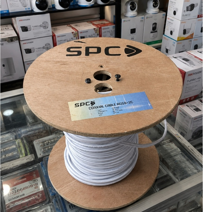 Kabel CCTV RG59 RG 59 Coaxial + Power Meteran